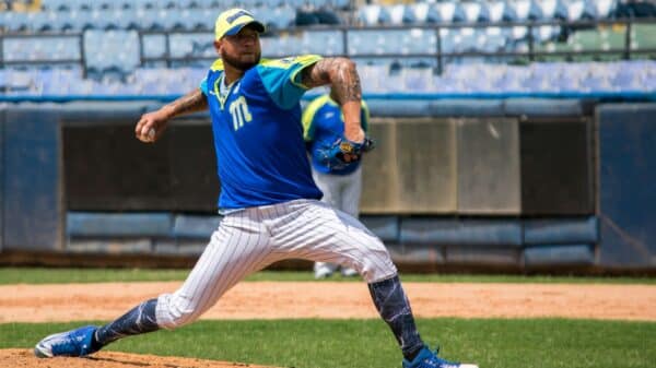 man pitching the baseball